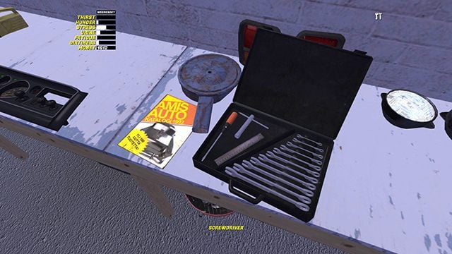 Open it with the F key and take out the screwdriver. - Ruscko car | Playable vehicles in My Summer Car - Playable vehicles - My Summer Car Guide