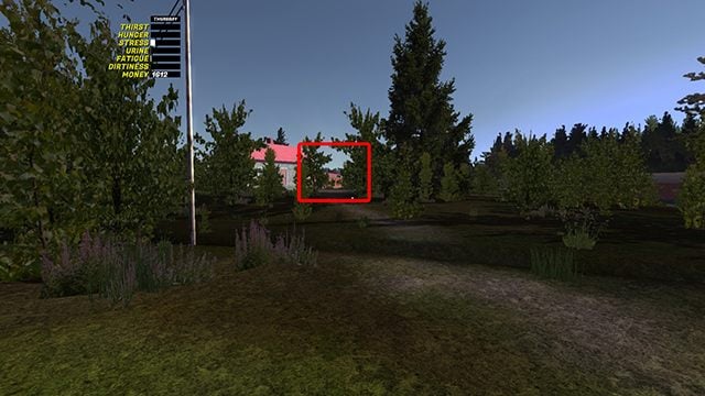 Looking from the terrace, move towards your uncles farm. - Kekmet tractor | Playable vehicles in My Summer Car - Playable vehicles - My Summer Car Guide