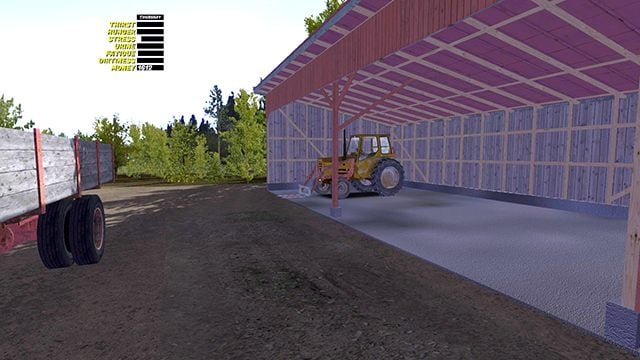 You will find the tractor under the orange carport. - Kekmet tractor | Playable vehicles in My Summer Car - Playable vehicles - My Summer Car Guide