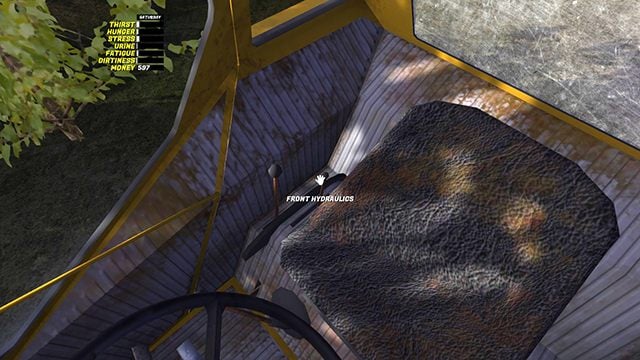 Lift the fork to not make it interfere while driving. - Kekmet tractor | Playable vehicles in My Summer Car - Playable vehicles - My Summer Car Guide