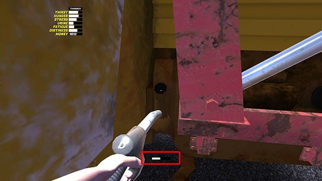 Bring the pump gun to the filling unit and press to fill the tank - Kekmet tractor | Playable vehicles in My Summer Car - Playable vehicles - My Summer Car Guide