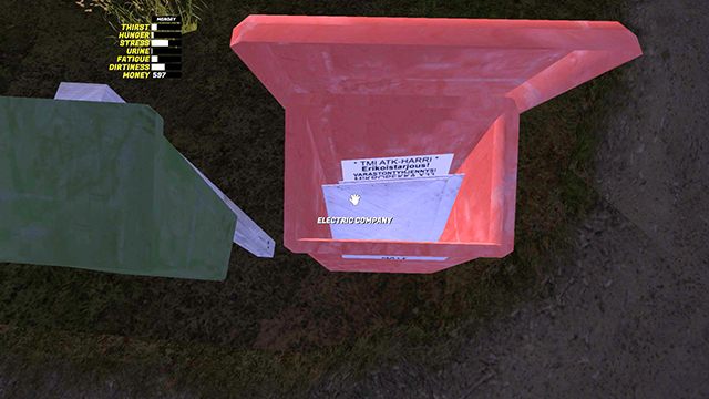 Remove the card labeled Electric Company to pay for electricity. - Why is there no electricity in My Summer Car - FAQ - My Summer Car Guide