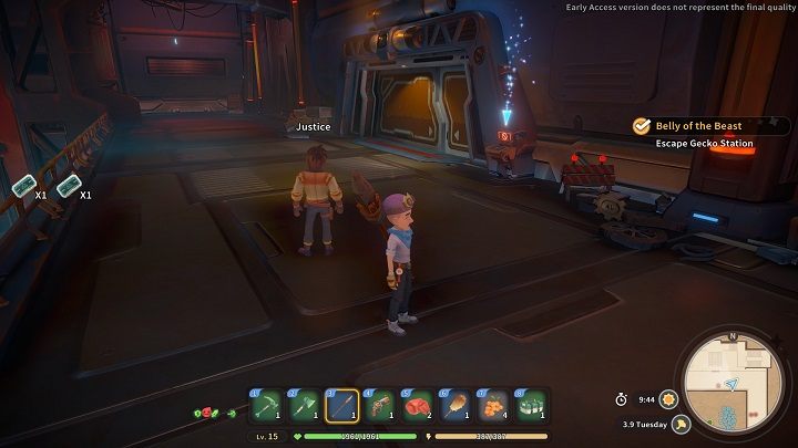 Head to the main gate in the northern part of the map and use both keys to open it - My Time at Sandrock: Belly of the Beast - walkthrough - Main missions - My Time at Sandrock Guide, Walkthrough