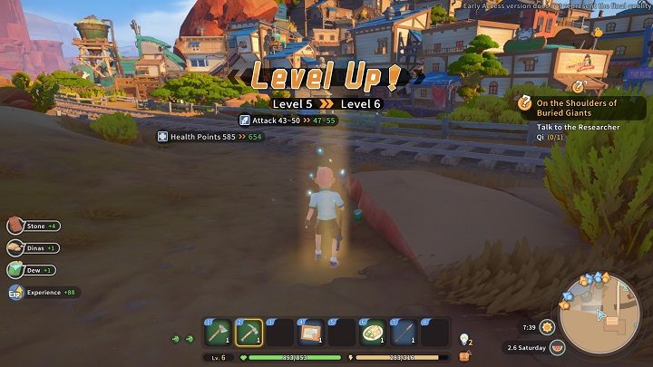 In My Time at Sandrock, performing certain in-game actions rewards you with Experience points - My Time at Sandrock: Experience, stats, and skills - Basics - My Time at Sandrock Guide, Walkthrough