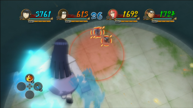 An action on a vertical railing... - Mecha-Naruto - qualifying round - Ninja World Tournament - Mecha-Naruto Story - Naruto Shippuden: Ultimate Ninja Storm Revolution - Game Guide and Walkthrough