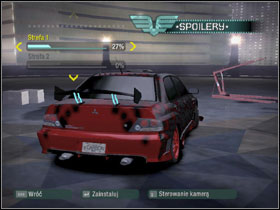 We can sculpt the rims, front and rear bumper, side skirts, front hood, roof scoops, spoilers and exhaust tips and also lower the roof in muscle cars - Visual tuning - TUNING - Need for Speed Carbon - Game Guide and Walkthrough