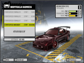 #1 - Changing car settings (tuning) - Basic Information: - Need For Speed: ProStreet - Game Guide and Walkthrough