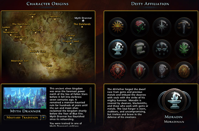 Your last step is to enter your character name (or roll random one) and if you would like - fill some biography details telling other players something more about your character - Character creation - First steps - Neverwinter - Game Guide and Walkthrough