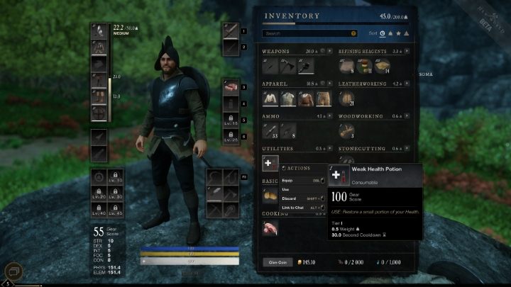 A more effective, but also more expensive healing method is using Health Potions - New World: Healing - how to restore health? - FAQ - New World Guide