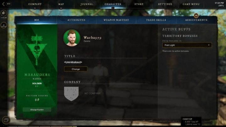 Changing your faction in New World is simple and can be done in the character menu - you simply need to click the faction change button - New World: Factions - Basics - New World Guide