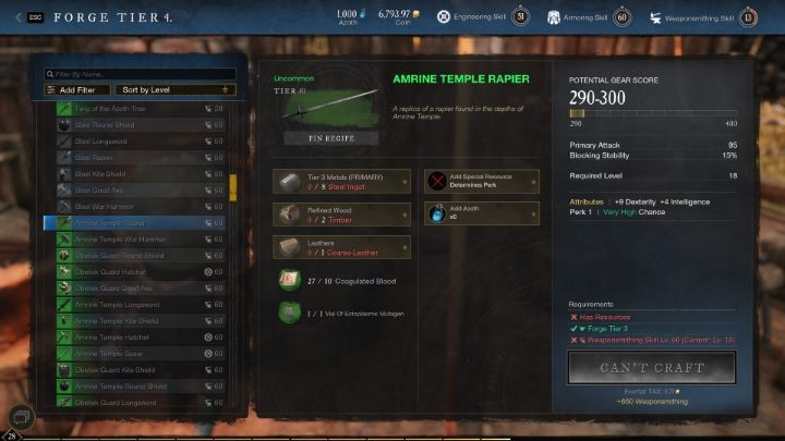 The best weapons and armor in New World can be acquired through crafting - New World: how to acquire better weapons and armor? - FAQ - New World Guide