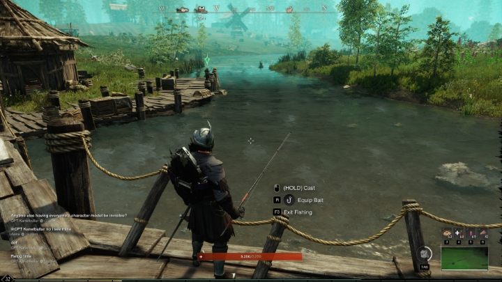 After equipping the rod approach a water source and press F3 - New World: Fishing - gathering - Gathering - New World Guide