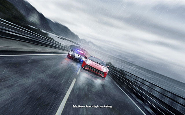 Reminder that only NFS Rivals allows you to be a cop in the truest sense of  the word: Actually waiting for a speeder while hidden behind a bush or  something. Reverse Gauntlet