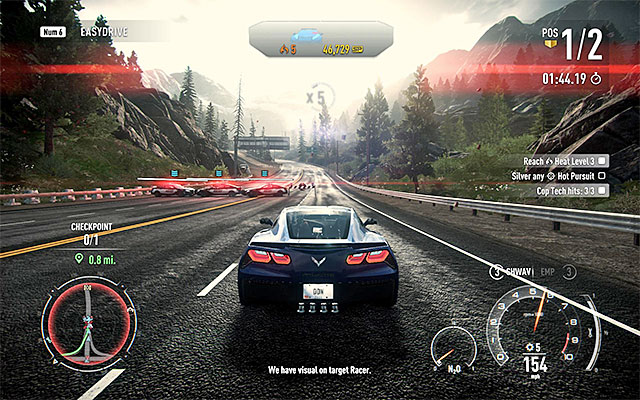 You have to watch out for police blockades among other things - Losing Cops | Racer career - Racer career - Need for Speed Rivals Game Guide