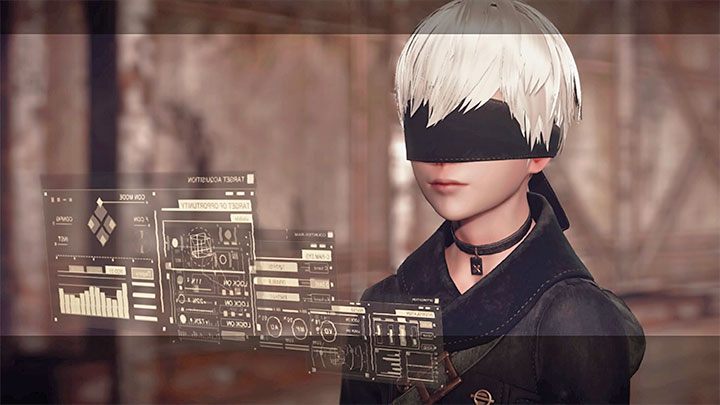 Hacking be done by 9S, who is the second playable character of the game - NieR Automata: Hacking - Basics - NieR Automata Guide