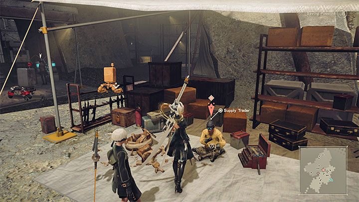 The first opportunity to tame animals will appear after reaching the Resistance Camp and talking to the Supply Trader - NieR Automata: Animals - how to tame? - FAQ - NieR Automata Guide