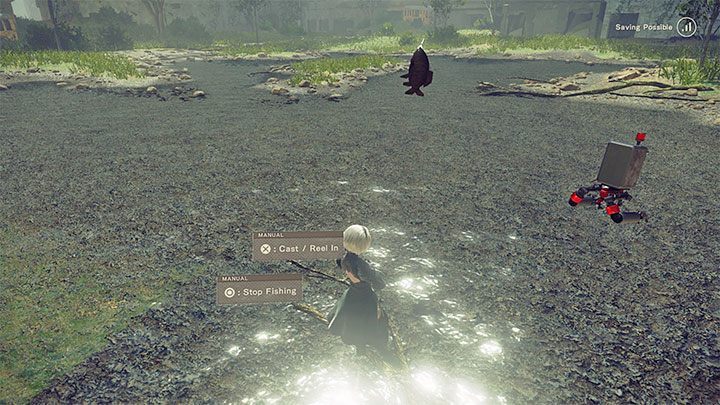 After a while, the prey will be fished out and you will be able to find out what it is - NieR Automata: Fishing - how to fish? - FAQ - NieR Automata Guide