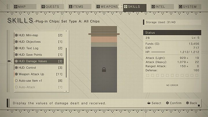 Of course, the process described above works both ways - you can take out chips you don't need to free up space - NieR Automata: Chips - how to install? - FAQ - NieR Automata Guide