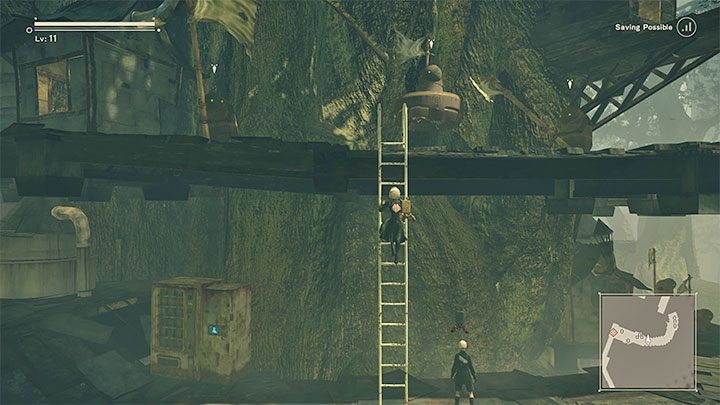 You will have the opportunity to look around the Machine Village - NieR Automata: Chapter 5, Route A - walkthrough - Route A - NieR Automata Guide
