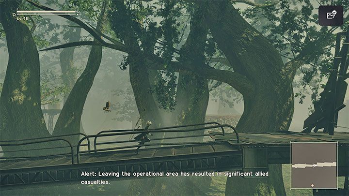 Right after you give the Viscous Oil to Pascal, you'll hear about the attack on the city over the radio - NieR Automata: Chapter 5, Route A - walkthrough - Route A - NieR Automata Guide