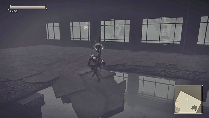 From the new radio message you will learn about the planned delivery of Flight Suits, and you must reach the delivery zone - NieR Automata: Chapter 5, Route A - walkthrough - Route A - NieR Automata Guide