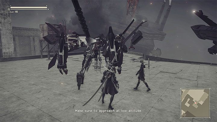 Continue your attacks until the Goliath loses his entire health bar - NieR Automata: Chapter 5, Route A - walkthrough - Route A - NieR Automata Guide