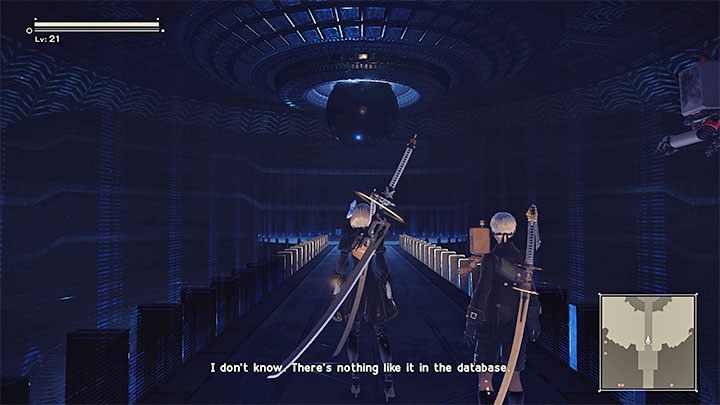 While exploring the caves, use the flashlight (press the left analog stick) and defeat some small machines along the way - NieR Automata: Chapter 5, Route A - walkthrough - Route A - NieR Automata Guide