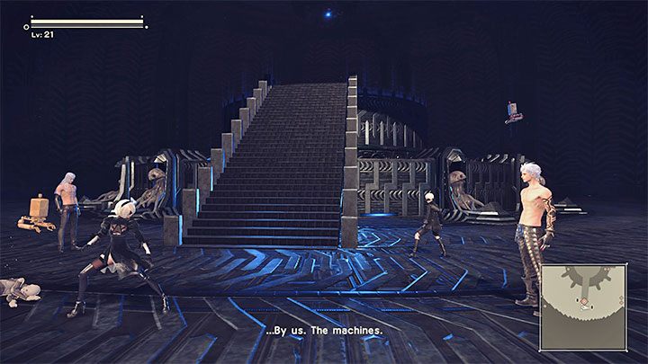 This boss fight has two important features - NieR Automata: Chapter 5, Route A - walkthrough - Route A - NieR Automata Guide