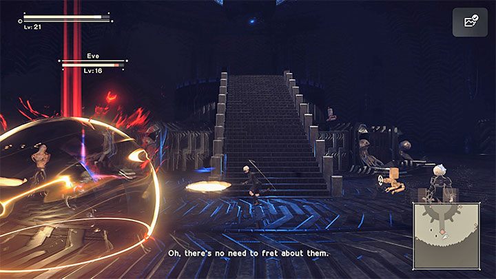 Eve can try to pull 2B to her - NieR Automata: Chapter 5, Route A - walkthrough - Route A - NieR Automata Guide