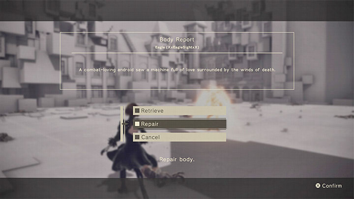 The fight with Adam won't start until he's finished his monologue - NieR Automata: Chapter 8, Route A - walkthrough - Route A - NieR Automata Guide