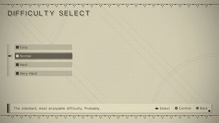 NieR Automata offers 4 main levels of difficulty - NieR Automata: Beginners guide - Basics - NieR Automata Guide