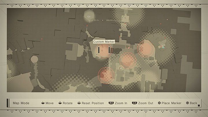 The map in NieR Automata is, unfortunately, not very clear - NieR Automata: Beginners guide - Basics - NieR Automata Guide