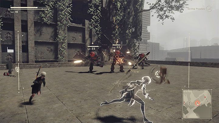 Evading is an extremely important part of the game - NieR Automata: Combat - Basics - NieR Automata Guide