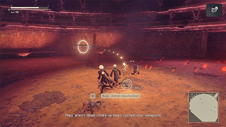 Additional hint - you can make it easier for yourself to find bodies by returning to locations where duels with the main bosses of the game took place - Nier Automata: Trophies/Achievements - Appendix - NieR Automata Guide