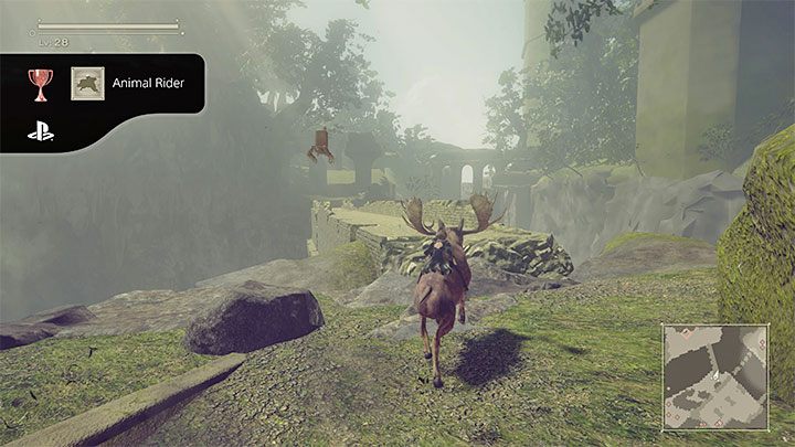 Wild animals appear in the City Ruins and Forest locations - Nier Automata: Trophies/Achievements - Appendix - NieR Automata Guide