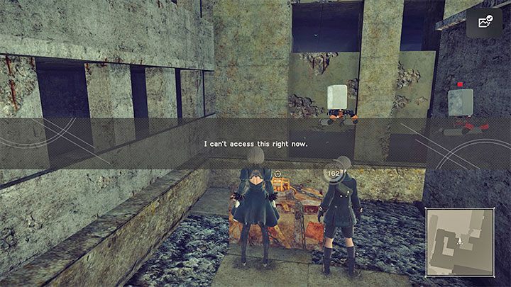 You can come across the locked chests since the moment you reach the ruined city in the second chapter of the game - NieR Automata: Locked chests - how to open? - FAQ - NieR Automata Guide