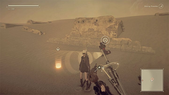 Return with the three artifacts to the member of the resistance - NieR Automata: Desert Zone - walkthrough, side quests - Side missions - NieR Automata Guide
