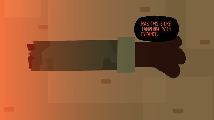 A dismembered limb is not what you see every day. - Chapter 1 | Walkthrough - Walkthrough - Night in the Woods Game Guide