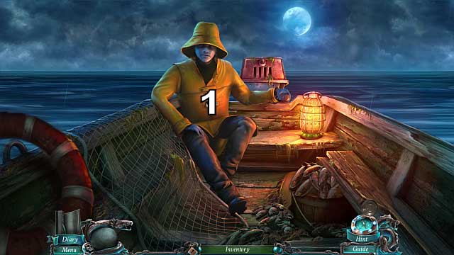 After a short cutscene, you will wake up in a boat - Chapter 1: An Unexpected Guest | Walkthrough - Walkthrough - Nightmares from the Deep: The Sirens Call Game Guide & Walkthrough