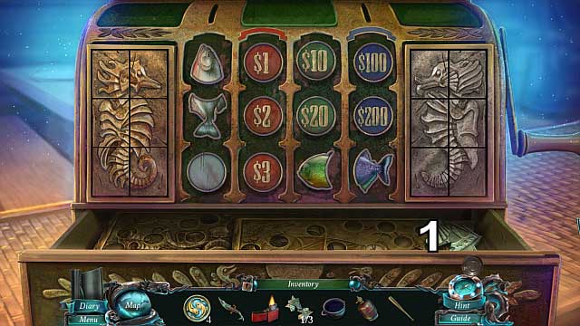 Use the cash register buttons - Chapter 4: The Labyrinth | Walkthrough - Walkthrough - Nightmares from the Deep: The Sirens Call Game Guide & Walkthrough