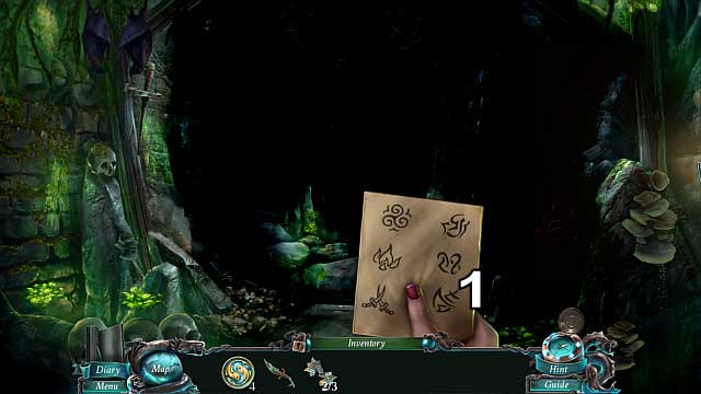 Return to the labyrinth and use the slip of paper, with the code on it, in front of the entrance[1] - Chapter 4: The Labyrinth | Walkthrough - Walkthrough - Nightmares from the Deep: The Sirens Call Game Guide & Walkthrough