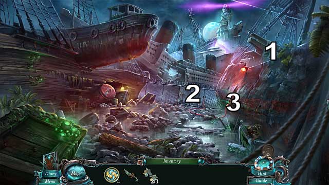 In [1] there is a Golden Octopi, collect it - Chapter 5: The Shipwreck cemetery | Walkthrough - Walkthrough - Nightmares from the Deep: The Sirens Call Game Guide & Walkthrough