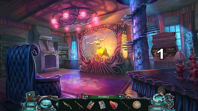 Go down to the apartment and put the wooden seal in [1] - Chapter 8: Get Kraken! | Walkthrough - Walkthrough - Nightmares from the Deep: The Sirens Call Game Guide & Walkthrough