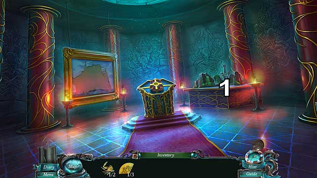 Enter the Expositions again and put the island model in [1] - The Book of Davy Jones (bonus adventure) | Walkthrough - Walkthrough - Nightmares from the Deep: The Sirens Call Game Guide & Walkthrough