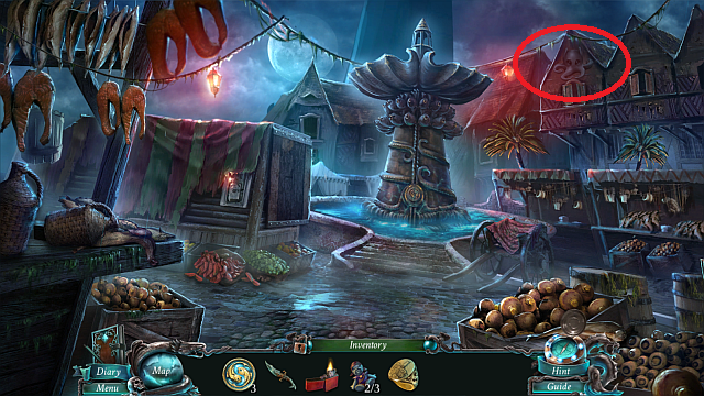 Location: Fountain - Golden Octopi - p. 1 | Collectibles - Collectibles - Nightmares from the Deep: The Sirens Call Game Guide & Walkthrough