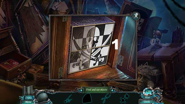 - collect the chessboard piece and put it into the cupboard[1] - Chapter 2 | Puzzles - Puzzles - Nightmares from the Deep: The Sirens Call Game Guide & Walkthrough