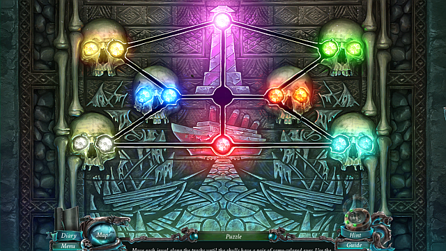 Match the jewels in accordance with colors (see the screenshot) - Chapter 4/5 | Puzzles - Puzzles - Nightmares from the Deep: The Sirens Call Game Guide & Walkthrough