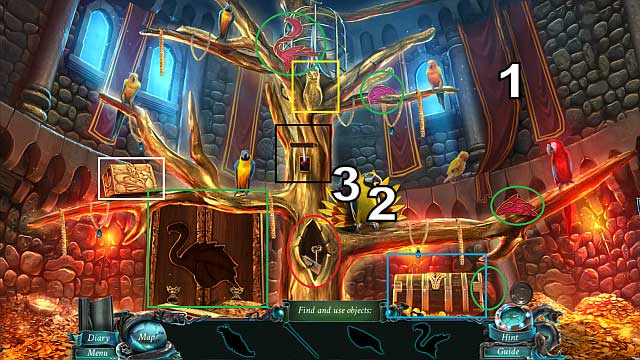 Put together the 4 flamingo parts to open the door (green) - Chapter 7 | Puzzles - Puzzles - Nightmares from the Deep: The Sirens Call Game Guide & Walkthrough