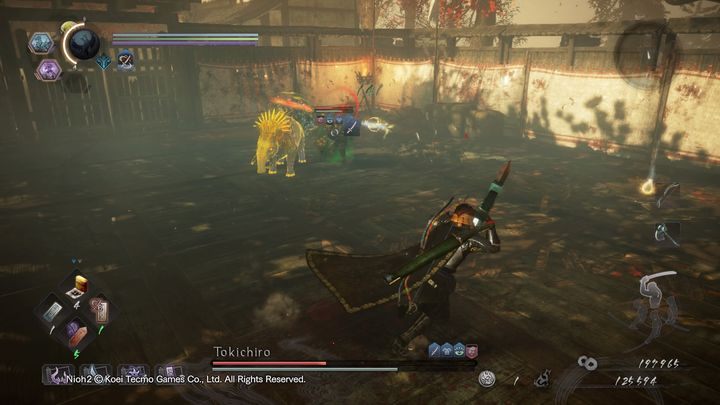 The boss can also summon another spirit, a boar - NiOh 2: Tokichiro boss fight - Bosses - NiOh 2 Guide