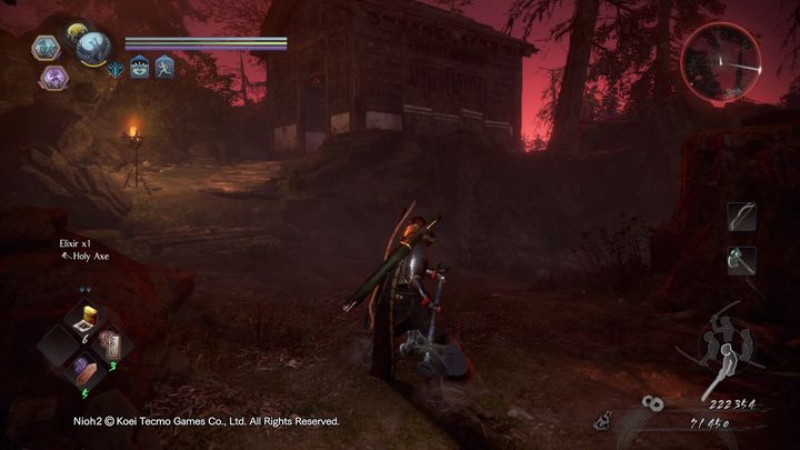 Enter the building shown in the screenshot - NiOh 2: The High Spirited Demon walkthrough - Main missions - NiOh 2 Guide